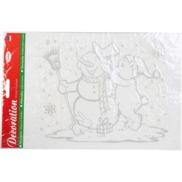 Naklejka samoprzylepna na okno Bałwany