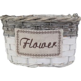 Osłonka Dekoracyjna Koszyczek Flower Duża Szary