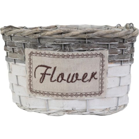 Osłonka Dekoracyjna Koszyczek Flower Duża Szary