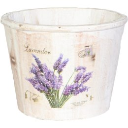 Osłonka Dekoracyjna Lawenda w Wiaderku Białym