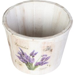 Osłonka Dekoracyjna Lawenda w Wiaderku Białym