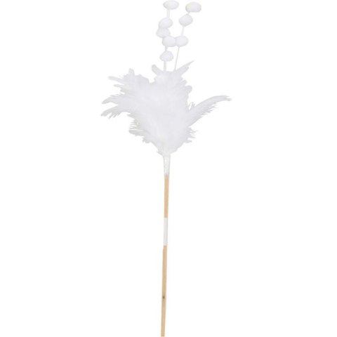 Pik z białymi piórkami i kulkami