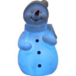 Podświetlany Bałwanek LED 12.5cm - Dekoracja Świąteczna Zasilana Bateriami