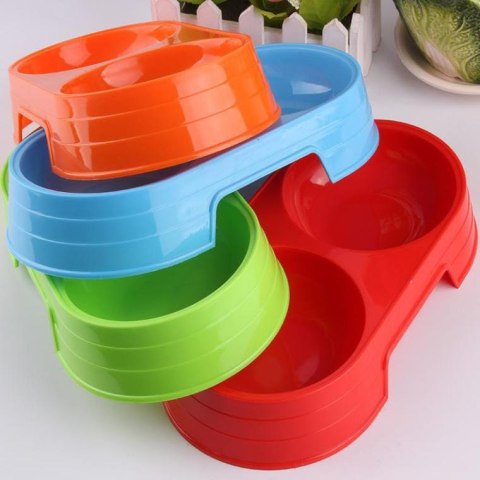 Podwójna Zielona Miseczka dla Małego Psa 200 ml