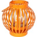 Pomarańczowa Metalowa Latarenka na Świeczkę LHW do Dekoracji Balkonu, Tarasu i Ogrodu