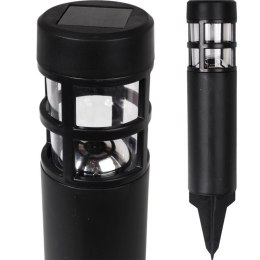 Prosta Lampa Ogrodowa Goliat z Energii Słonecznej w Kolorze Czarnym