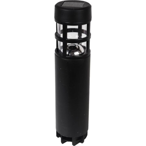 Prosta Lampa Ogrodowa Goliat z Energii Słonecznej w Kolorze Czarnym