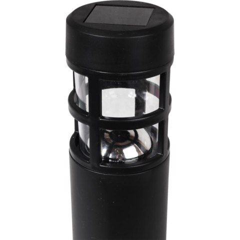 Prosta Lampa Ogrodowa Goliat z Energii Słonecznej w Kolorze Czarnym