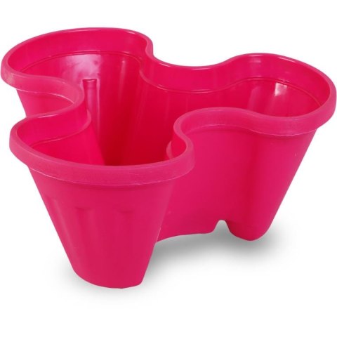 Różowa Donica Kaskadowa do Roślin Wieloletnia Odporność na Warunki Atmosferyczne