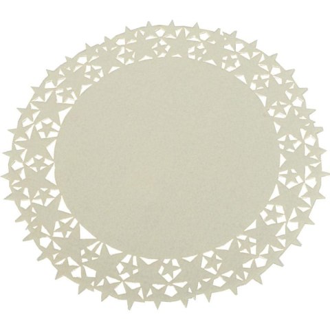 Serweta filcowa w gwiazdki kremowa