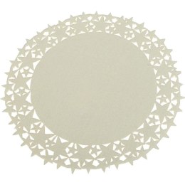 Serweta filcowa w gwiazdki kremowa