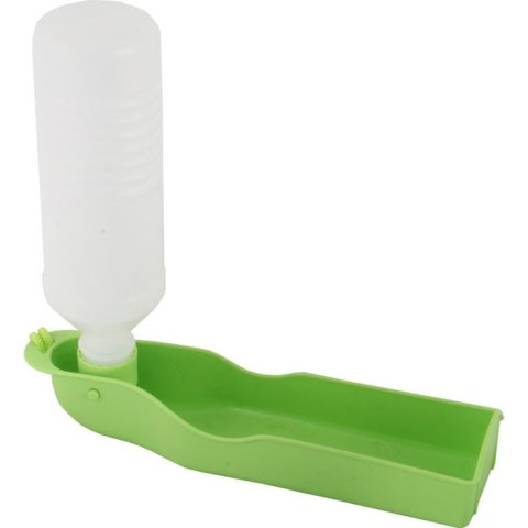 Skladany Bidon na Wodę dla Psa Zielony 500ml z Sznurkiem do Przypięcia DC05