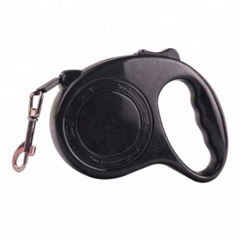 Smycz dla psa, czarna, 3 m