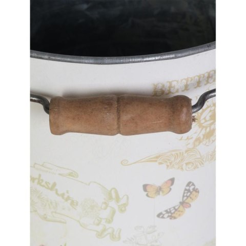 Wiaderko ocynk z motywem kwiatowym II