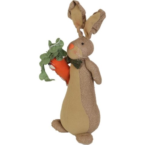 Wielkanocny Zajączek z Marchewką - Stabilny Pluszak Dekoracyjny