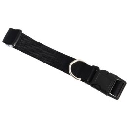 Wytrzymała Obroża dla Zwierząt w Kolorze Czarnym z Regulowaną Długością