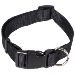 Wytrzymała Obroża dla Zwierząt w Kolorze Czarnym z Regulowaną Długością