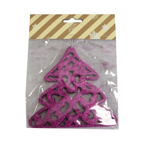 Zawieszka brokatowa, choinka