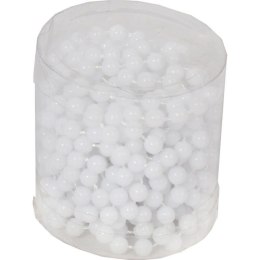 BIAŁE KORALE NA SZPULI 6 MM, DŁUGOŚĆ 4 M