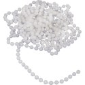 BIAŁE KORALE NA SZPULI 6 MM, DŁUGOŚĆ 4 M