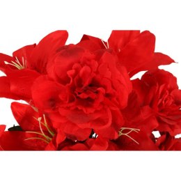 BUKIE 12 RÓŻ I LILII W KOLORZE CZERWONYM O WYSOKOŚCI 56 CM