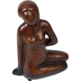 Brązowa Ceramiczna Figurka Kobiety z Gumkami Antypoślizgowymi