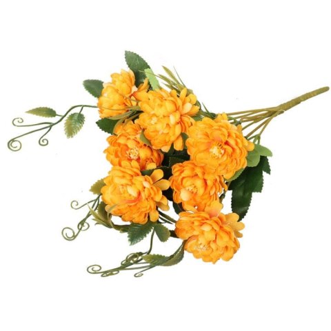 Bukiecik 7 kaczeńcy w kolorze pomarańczowym z dodatkami