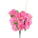 Bukiet 14 chryzantem w kolorze różowym z długimi dodatkami 54 cm