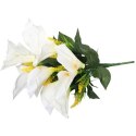 Bukiet 16 sztucznych białych kalii o wielkości 54 cm