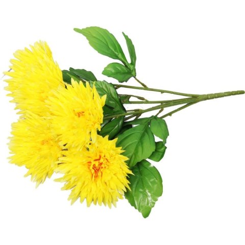 Bukiet 5 astrów w kolorze żółtym