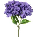 Bukiet 5 hortensji w kolorze fioletowym