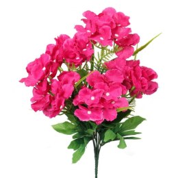 Bukiet 6 hortensji z dodatkami w kolorze ciemnego różu