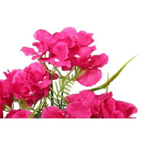 Bukiet 6 hortensji z dodatkami w kolorze ciemnego różu