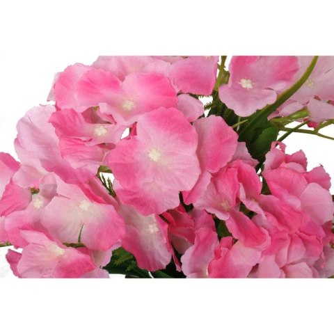 Bukiet 6 hortensji z dodatkami w kolorze różowym