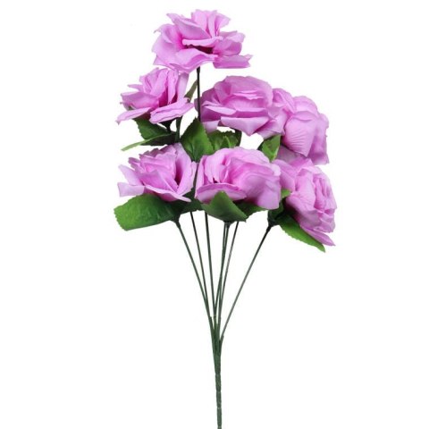 Bukiet 7 Różowych Róz o Wielkości 44cm i Fi 10cm