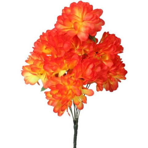 Bukiet 9 chryzantem w kolorze pomarańczowym