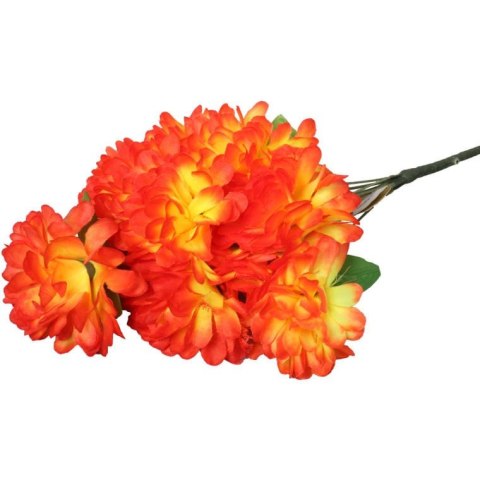 Bukiet 9 chryzantem w kolorze pomarańczowym