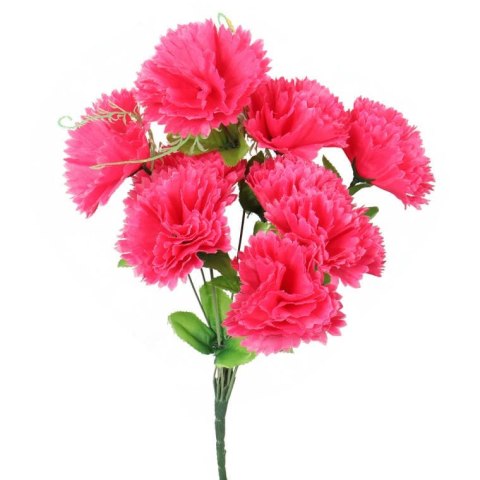 Bukiet 9 goździków z wąsami kolor różowy