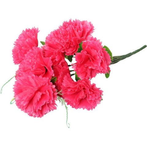 Bukiet 9 goździków z wąsami kolor różowy