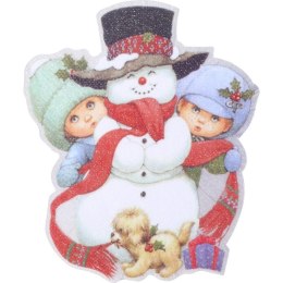 Dekoracja bałwanek i dzieci z magnesem