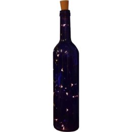 Dekoracyjna Butelka z Lampkami LED Niebieska - Zasilanie Bateryjne