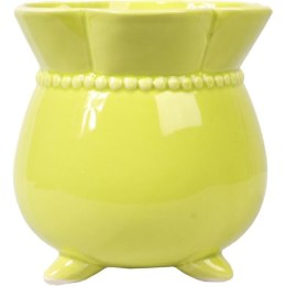 Dekoracyjny Ceramiczny Wazonik w Kolorze Zielonym