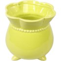 Dekoracyjny Ceramiczny Wazonik w Kolorze Zielonym