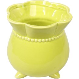 Dekoracyjny Ceramiczny Wazonik w Kolorze Zielonym