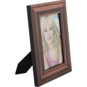 Drewniana ramka na zdjęcie stojąca ciemna 16x20,5 cm
