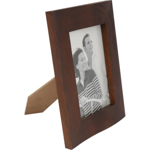 Drewniana stojąca falowana ramka na zdjęcie 18x14 cm