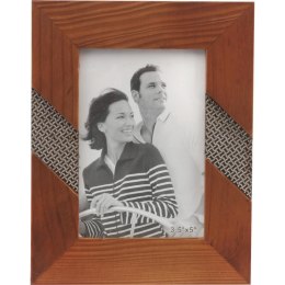 Drewniana stojąca zdobiona ramka na zdjęcie 14x17,7 cm