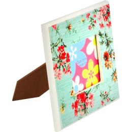 Drewniana zielona ramka na zdjęcie stojąca 13,5x13,5 cm