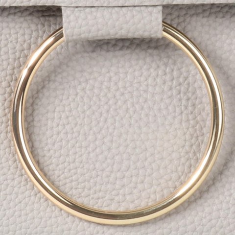 Elegancka Szara Torebka z Złotymi Akcentami na Specjalne Okazje