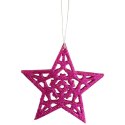 Fioletowa Brokatowa Zawieszka Gwiazda 10 cm